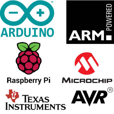Logos for embedded systems manufacturers