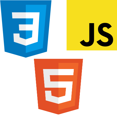 HTML5, CSS3 and JavaScript Logos